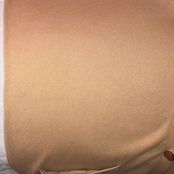 LRL M Tan Brown Five Button Front 💯Cotton Fine Knit Cardigan Sweater - Picture 15 of 16